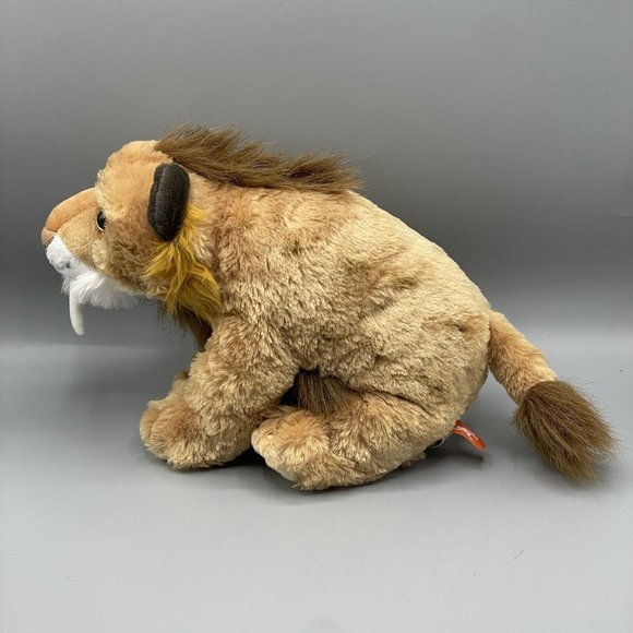 Wild Republic Smilodon Saber Toothed Tiger Lion Cat 12" Plush Stuffed Animal - Picture 5 of 10